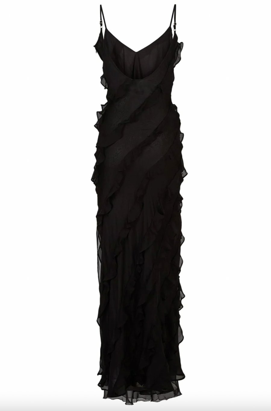 Cassanova Frills Maxi Dress Black