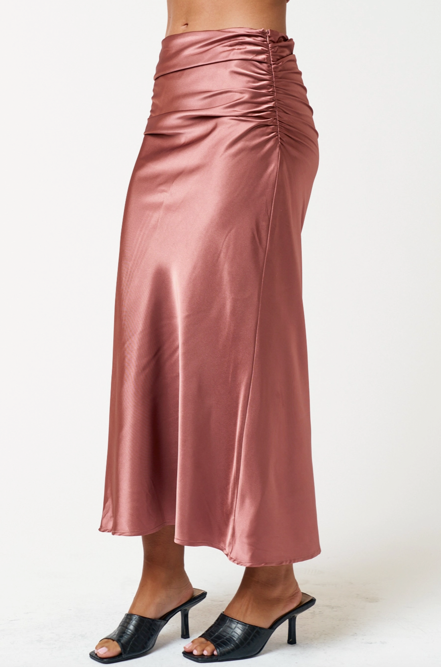 Last Kiss Rose Midi Skirt