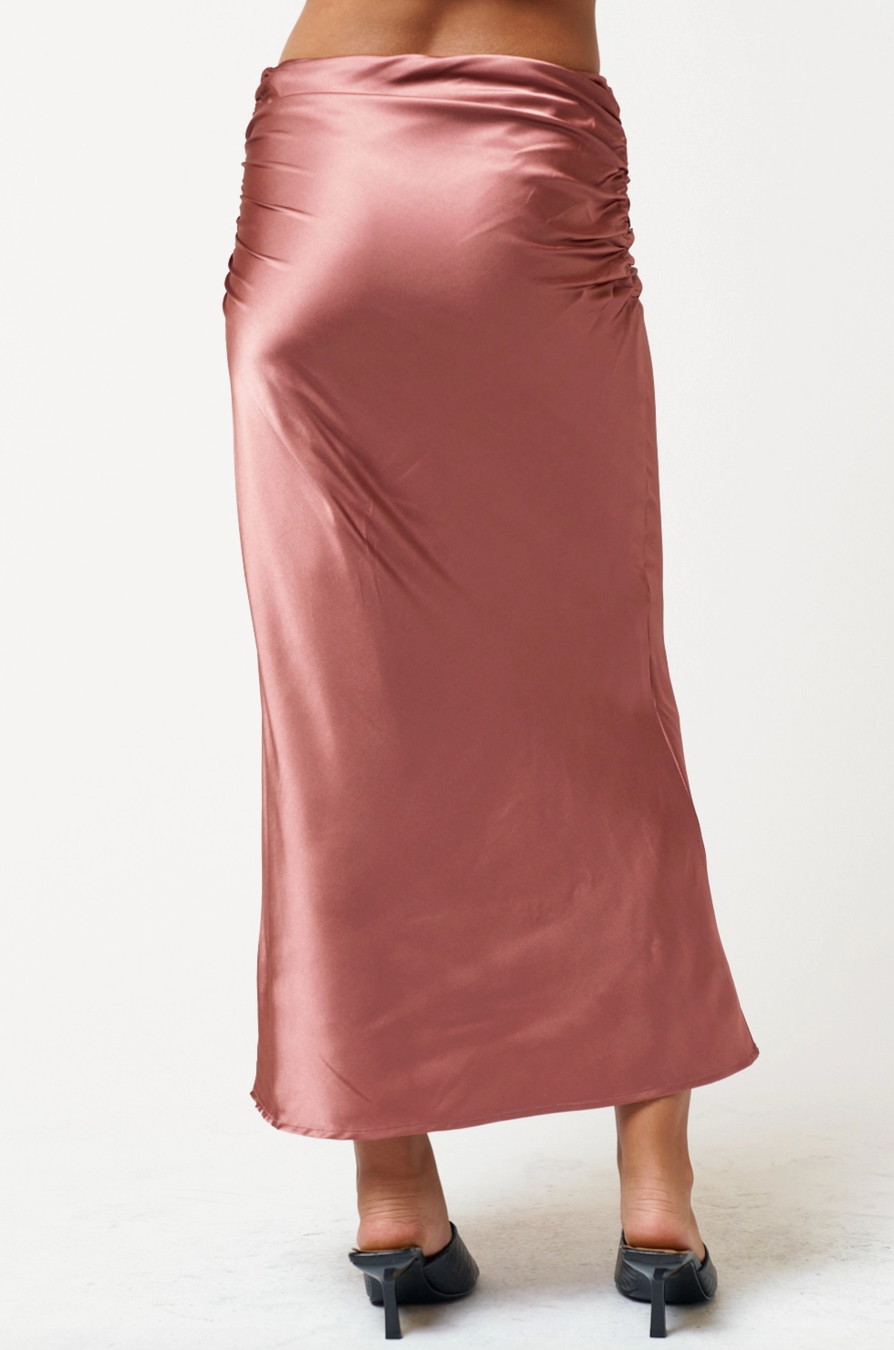 Last Kiss Rose Midi Skirt