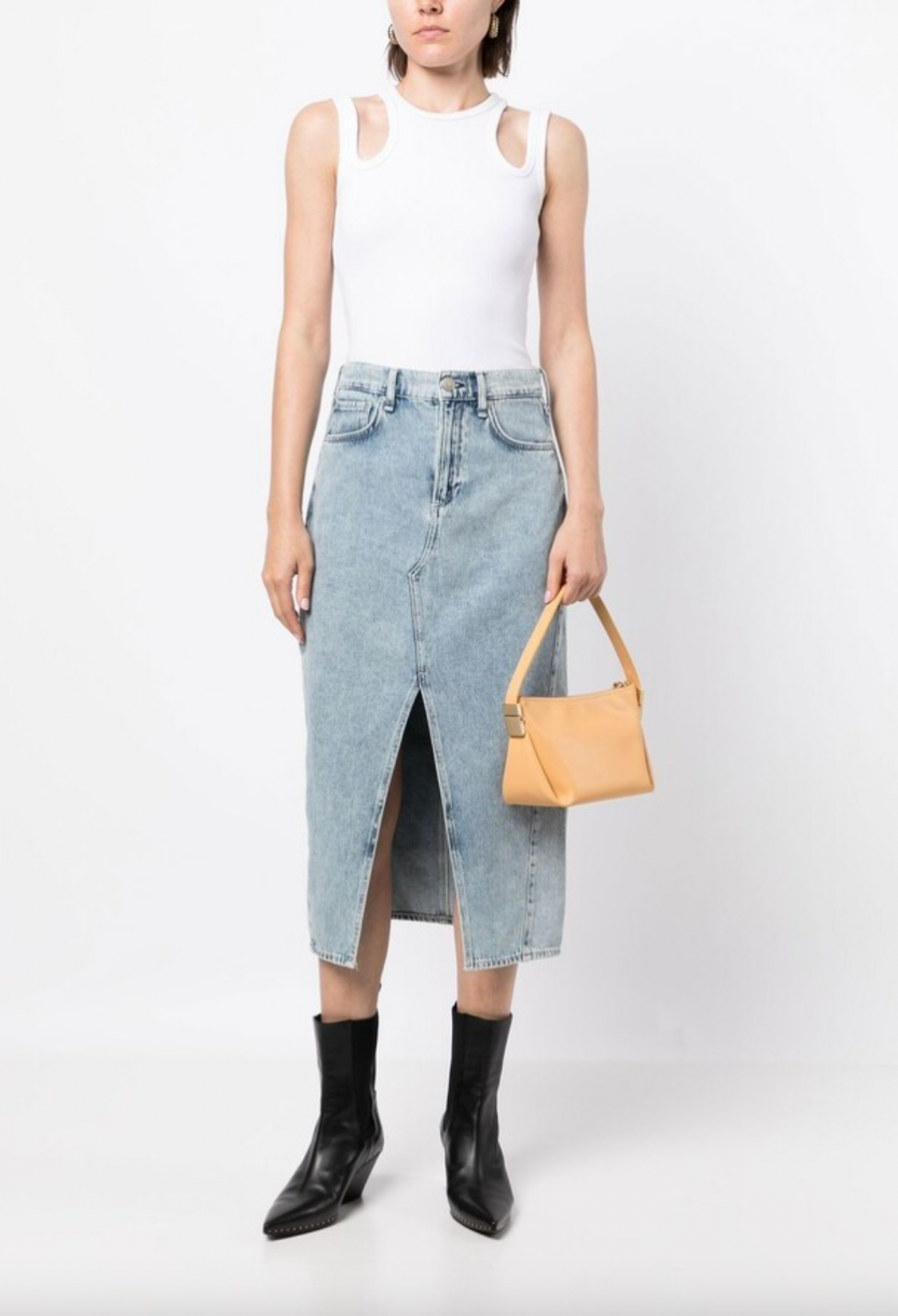 Gia Denim Midi Skirt