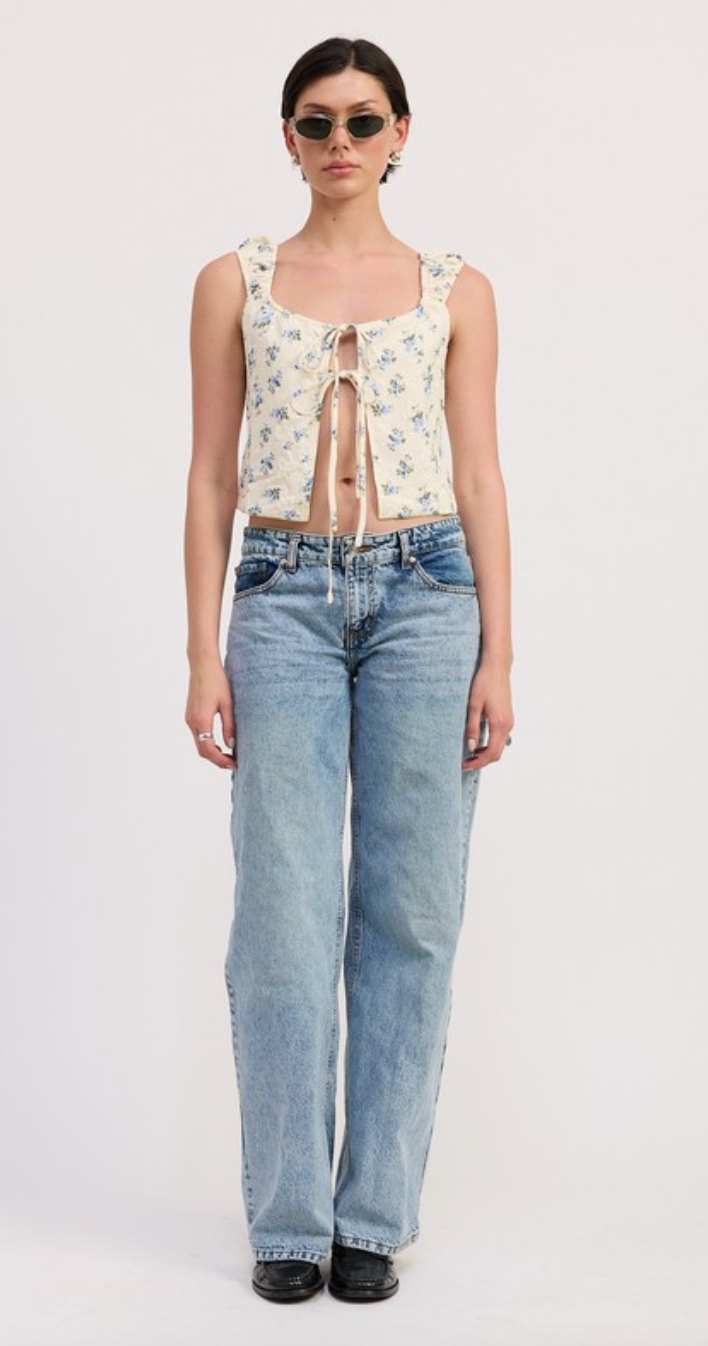 Lennor Tie Front Top