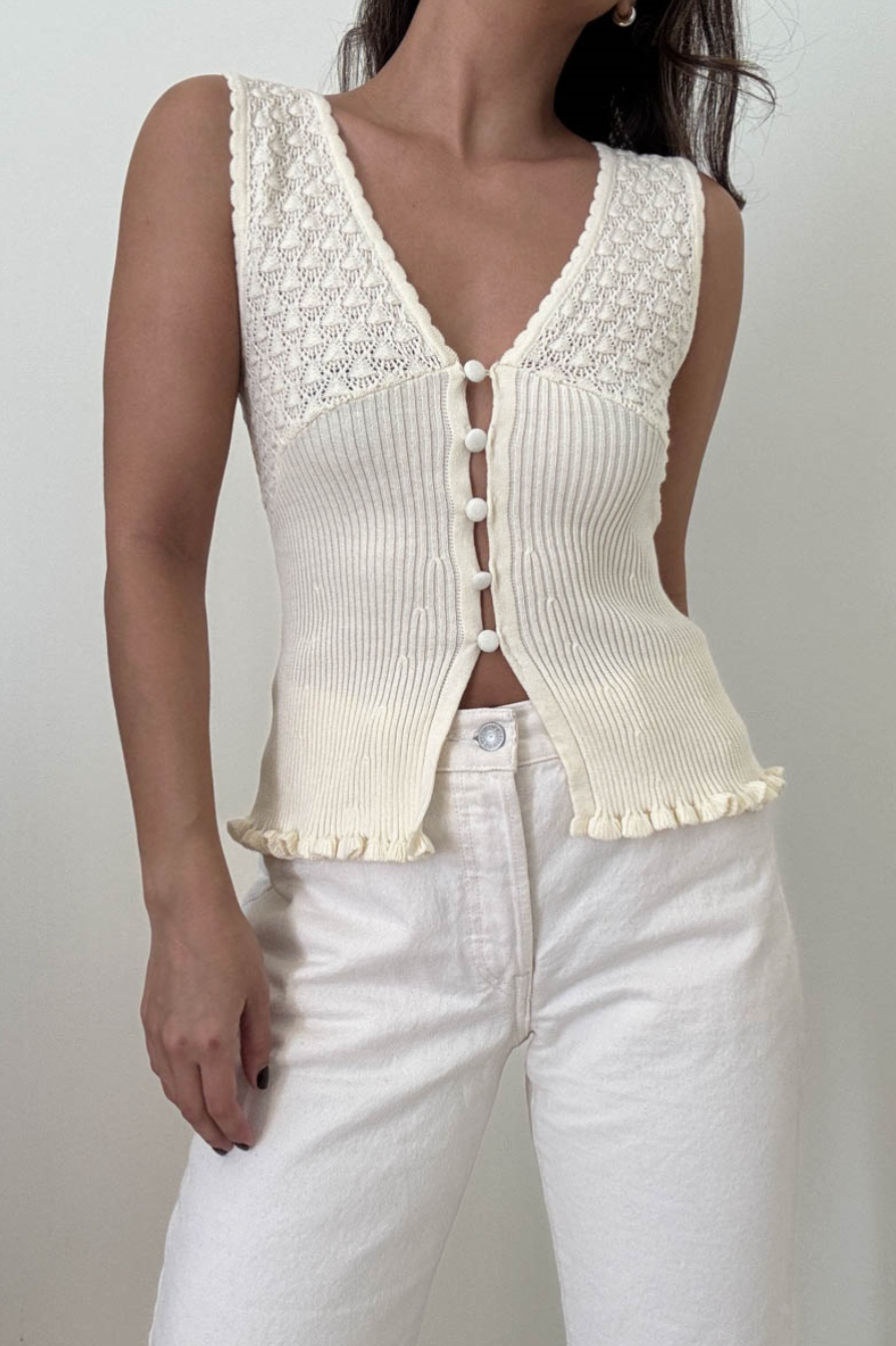 Kayla Pointelle Top