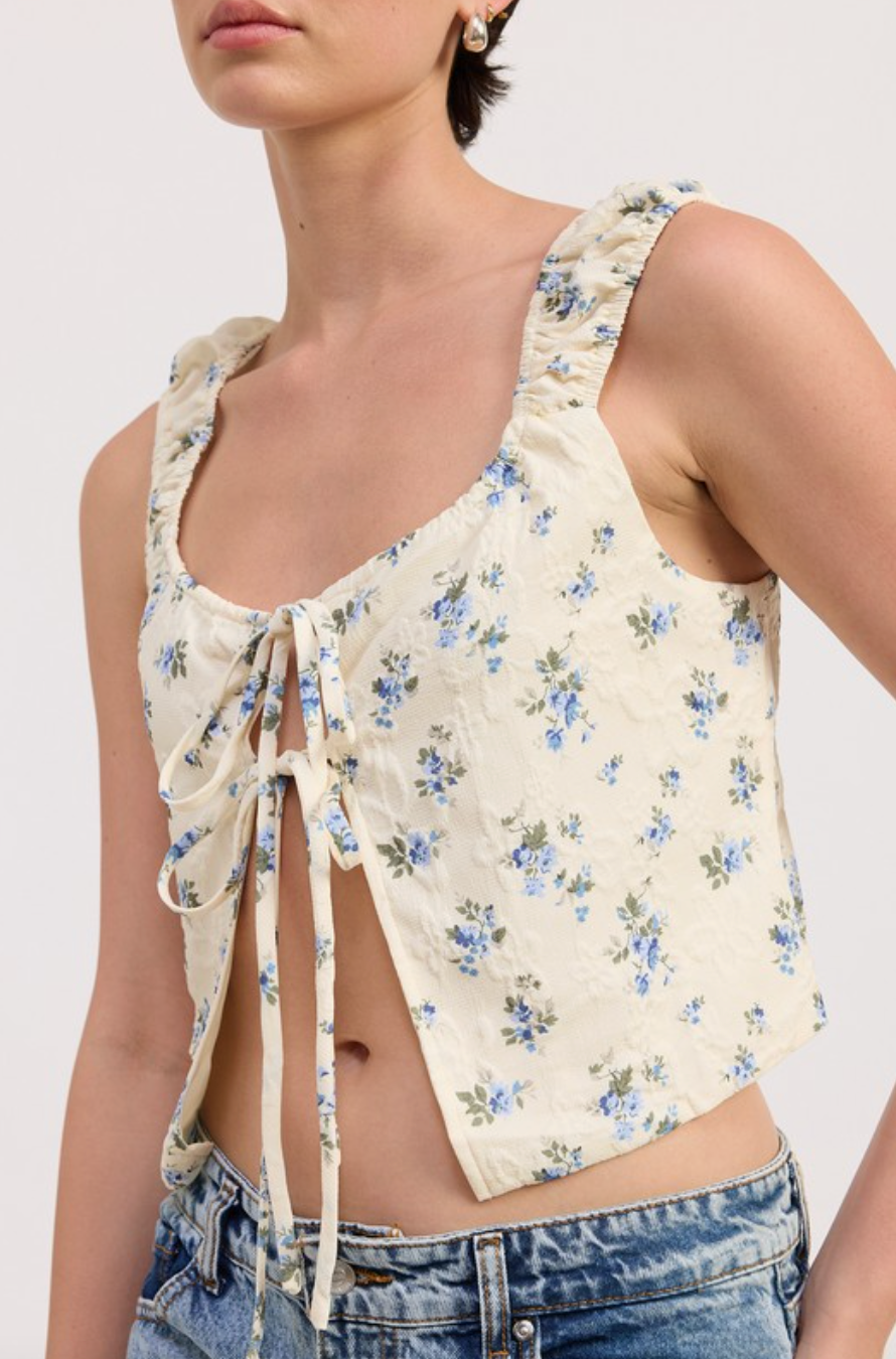 Lennor Tie Front Top
