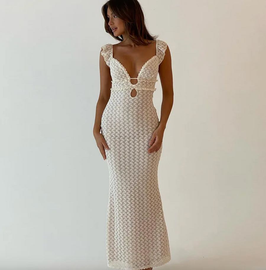 Lace Maxi Dress - Ivory