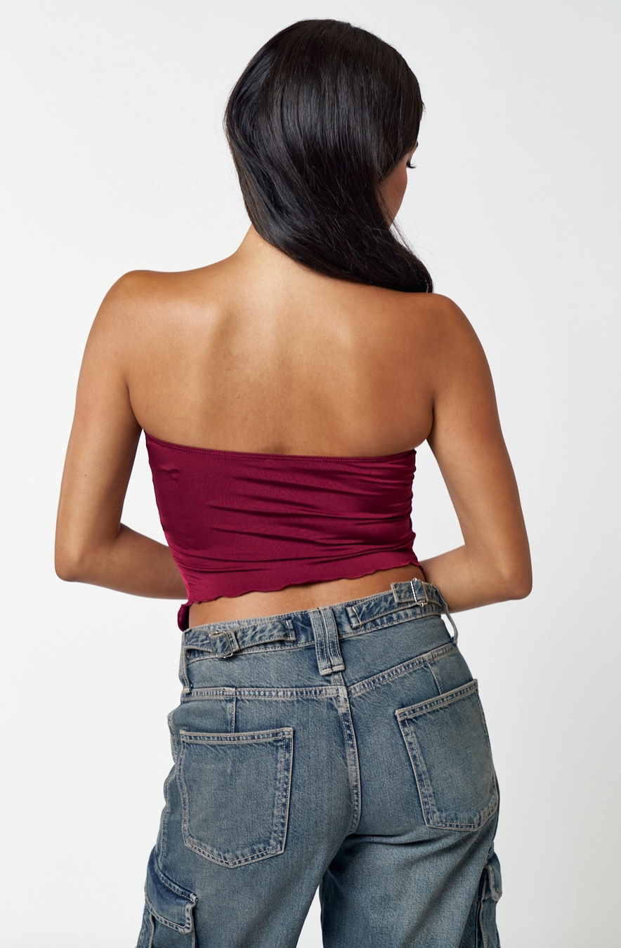 Rosette Flyaway Tube Top