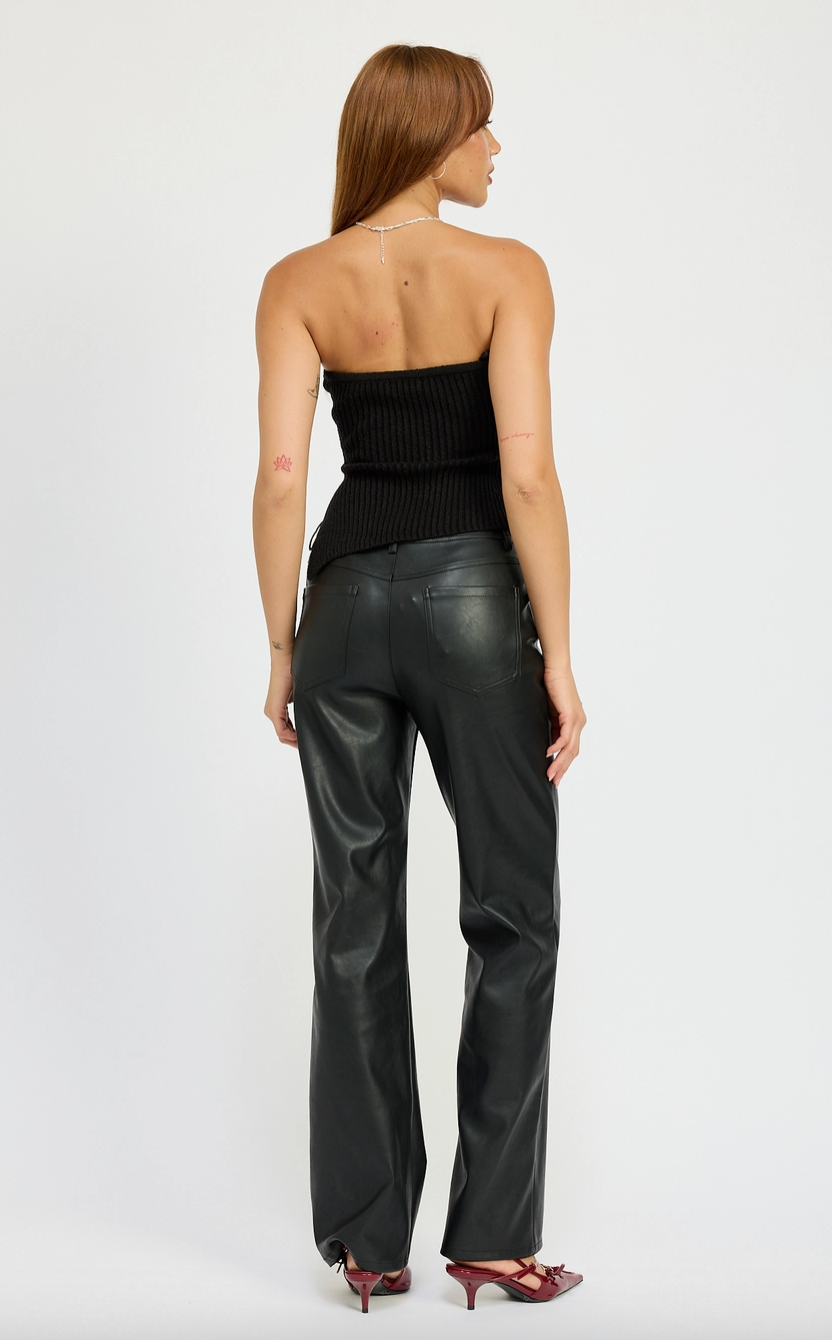 Hendrix Straight Leather Pants