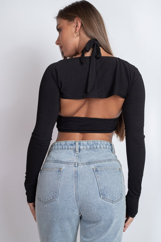 All Tied Up Cutout Top
