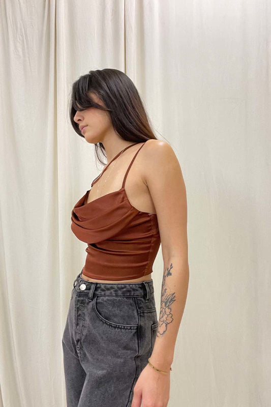 You're A Natural Satin Top