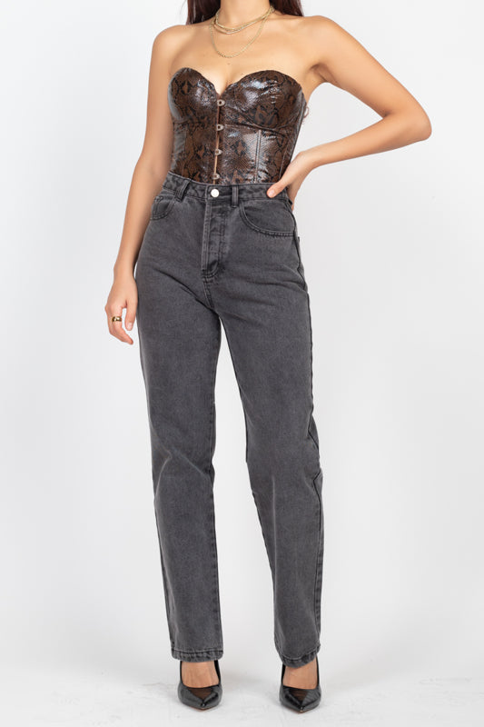 Lock And Key Snake Corset Top