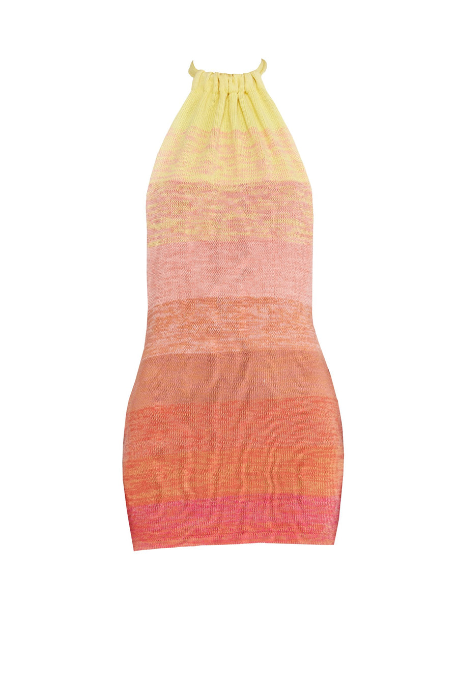 Tulum Halter Dress Sunset