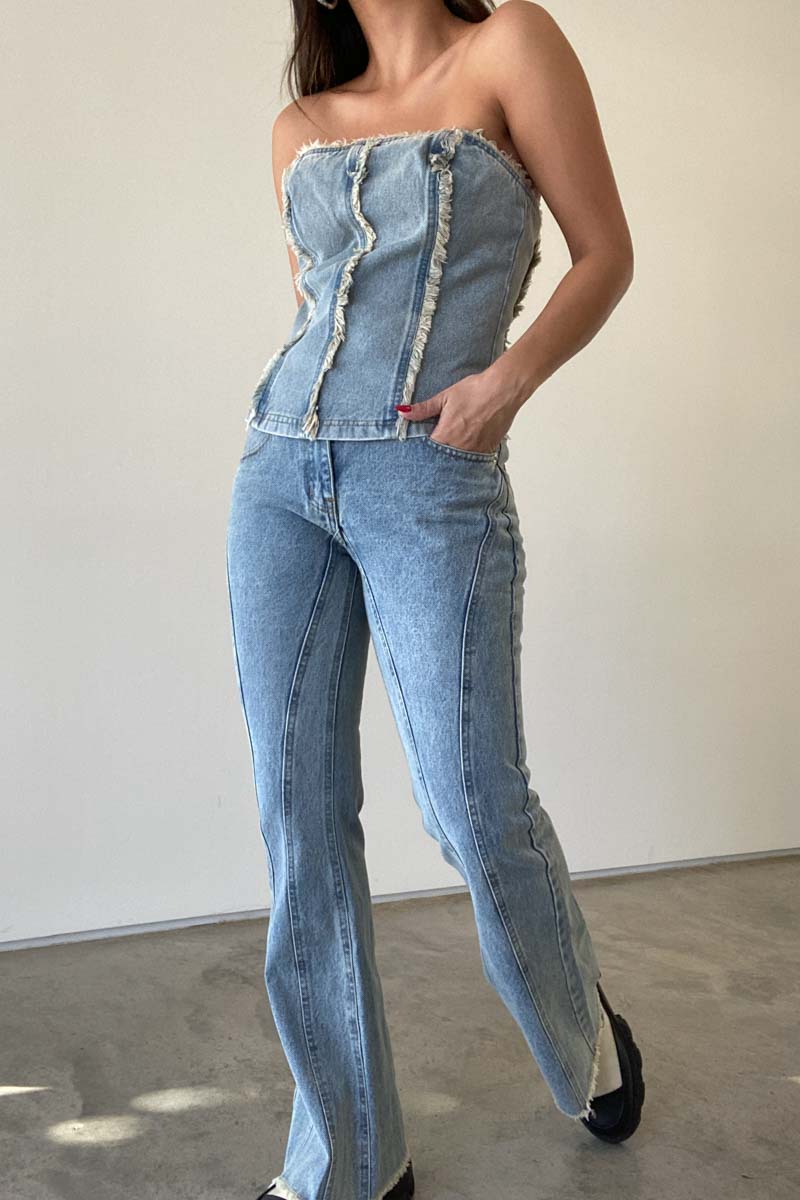 Blue Jean Baby Denim Top
