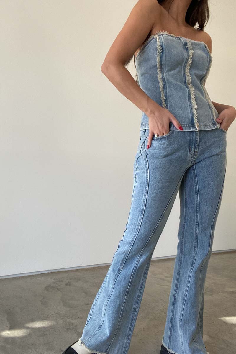 Blue Jean Baby Denim Top