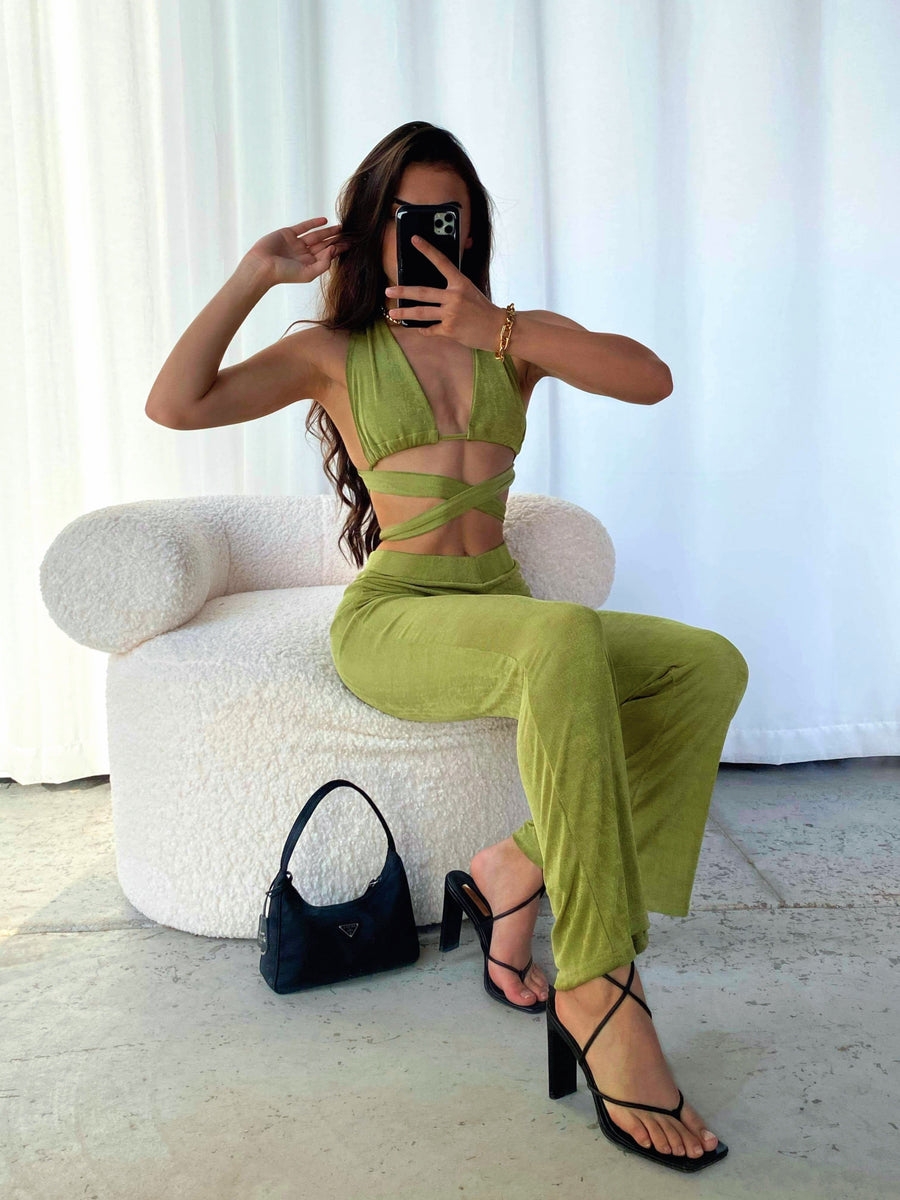 Fiji Halter Top And Pants Set