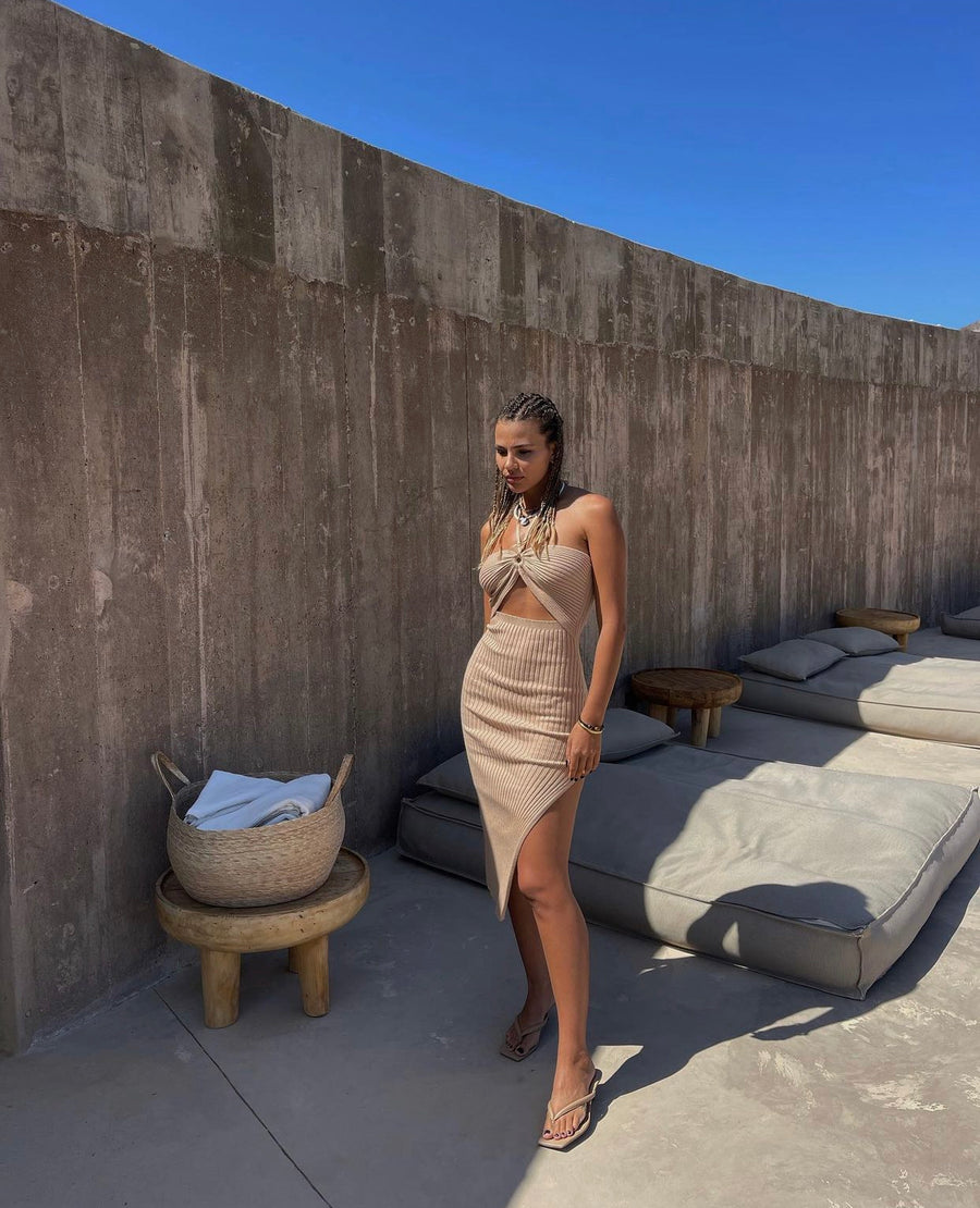 French Riviera Cutout Dress