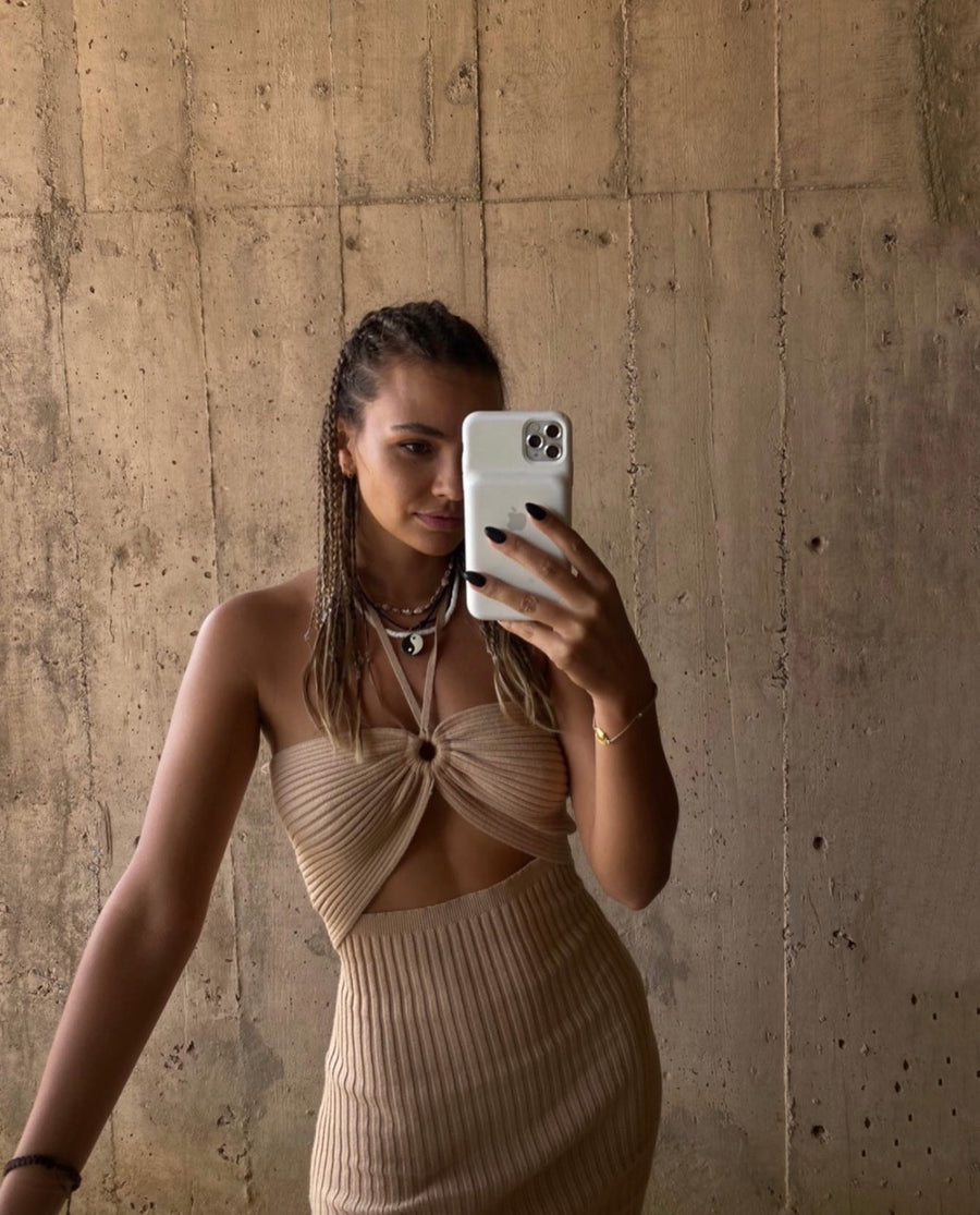 French Riviera Cutout Dress