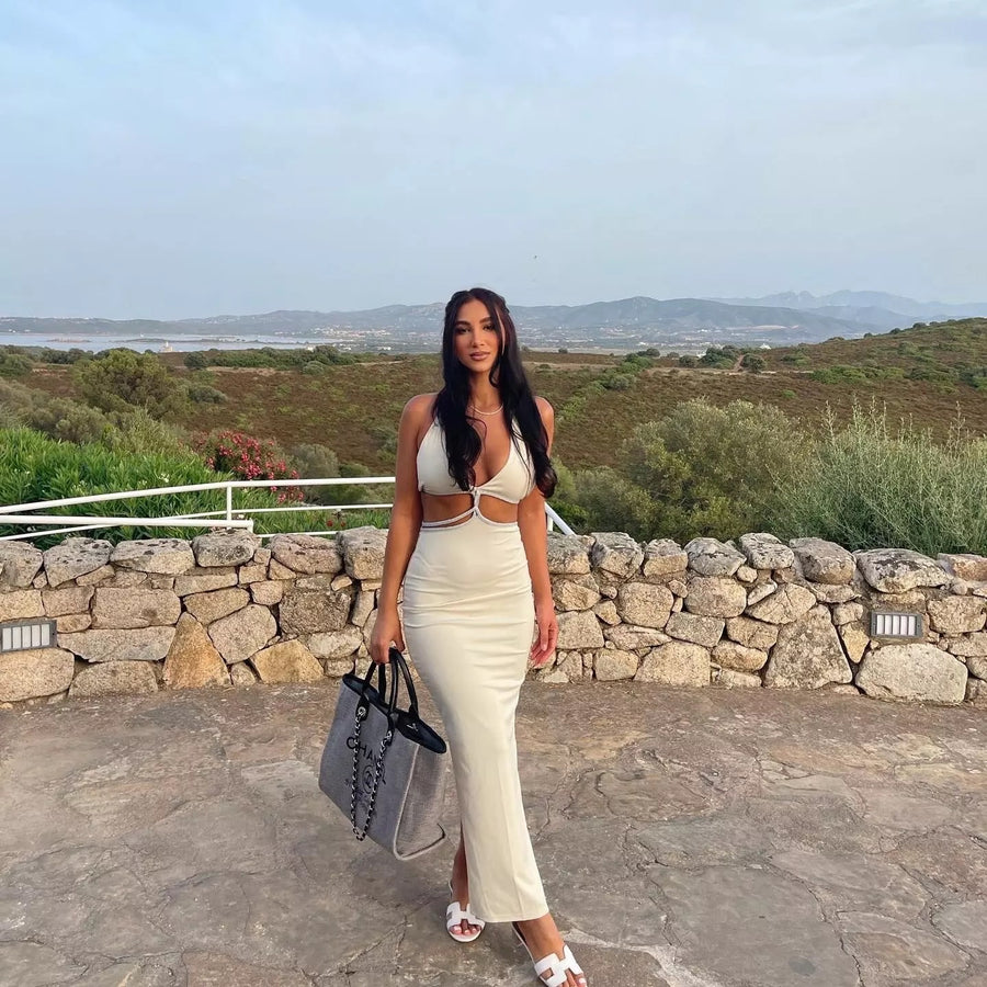 Milan Diamante Maxi Dress