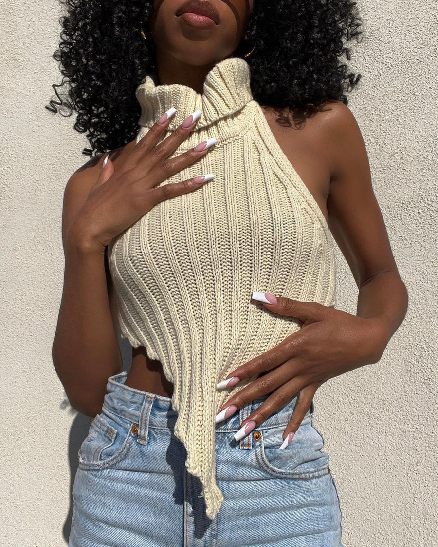 Out Of Your League Knit Crop Top