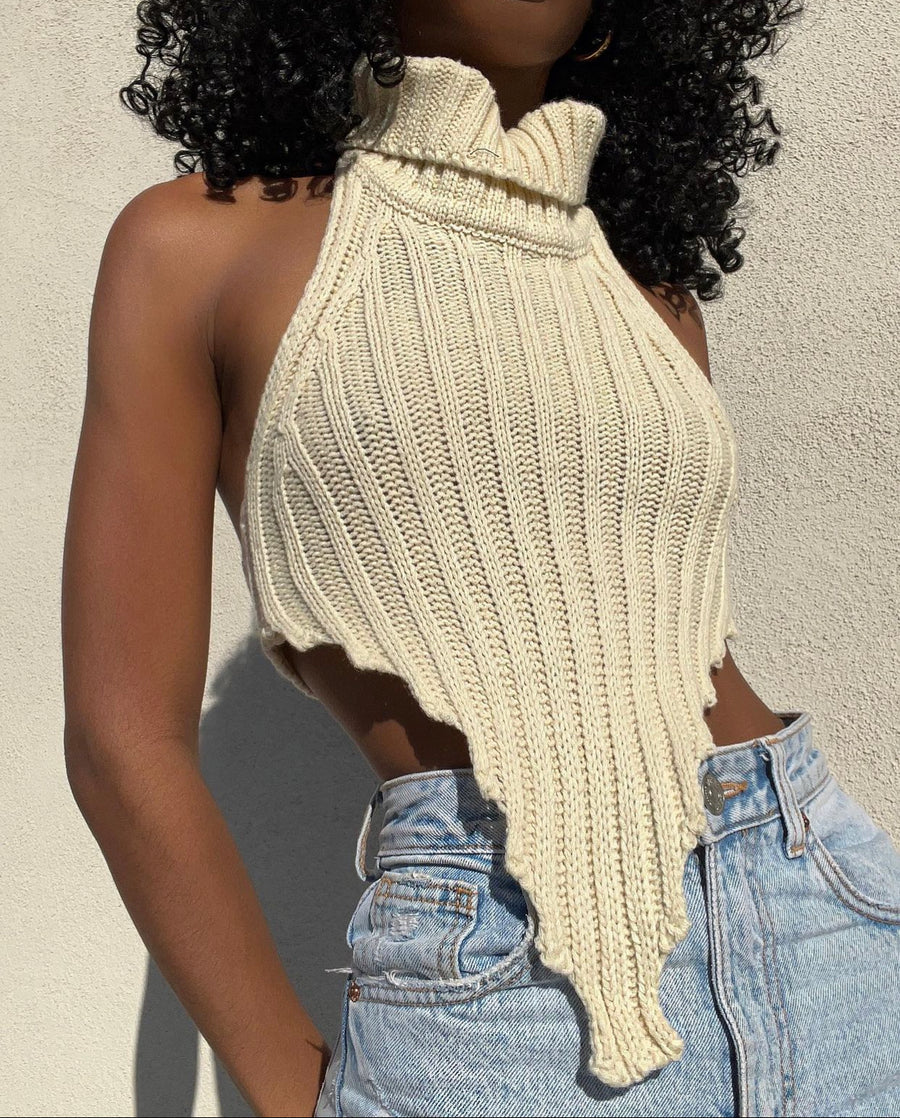 Out Of Your League Knit Crop Top