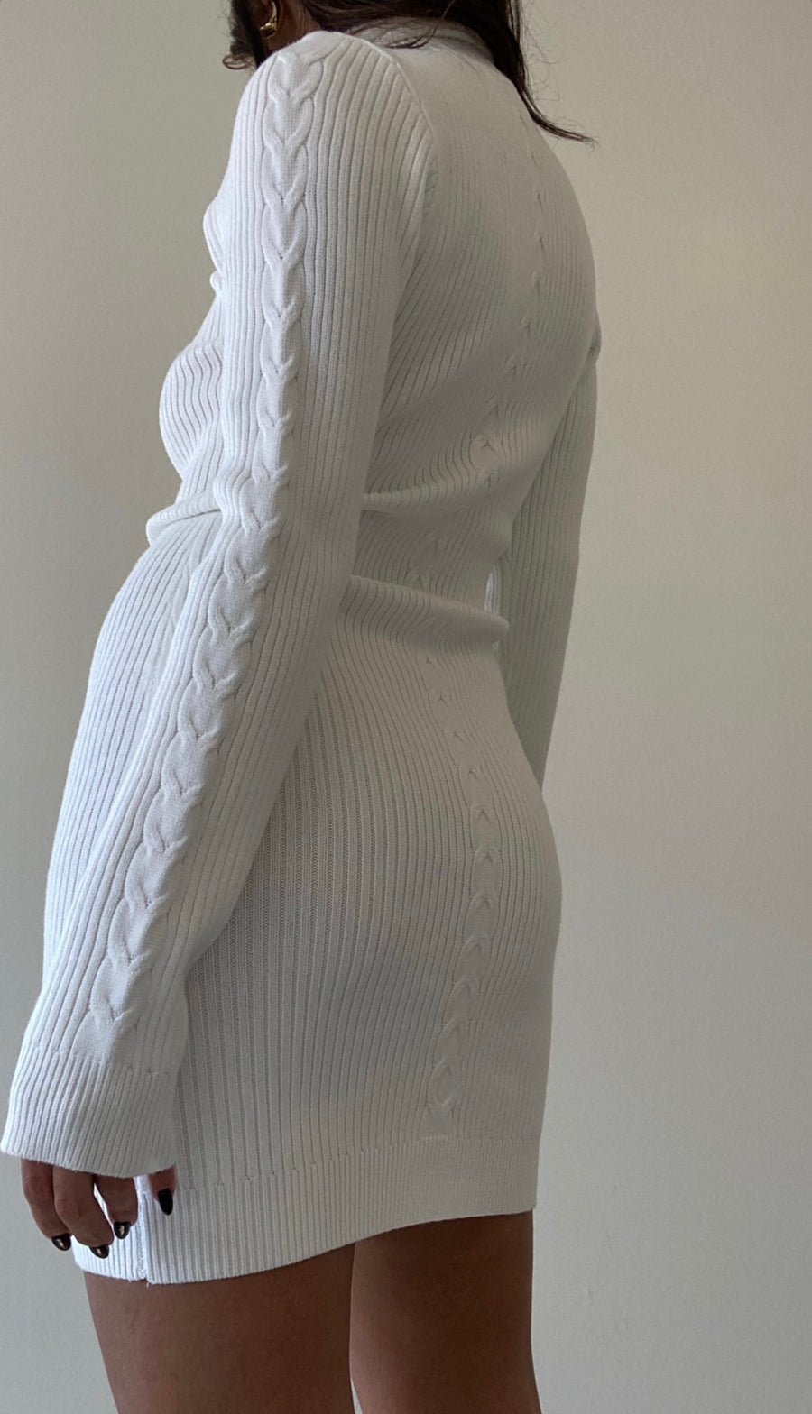Angel Baby Cutout Sweater Dress