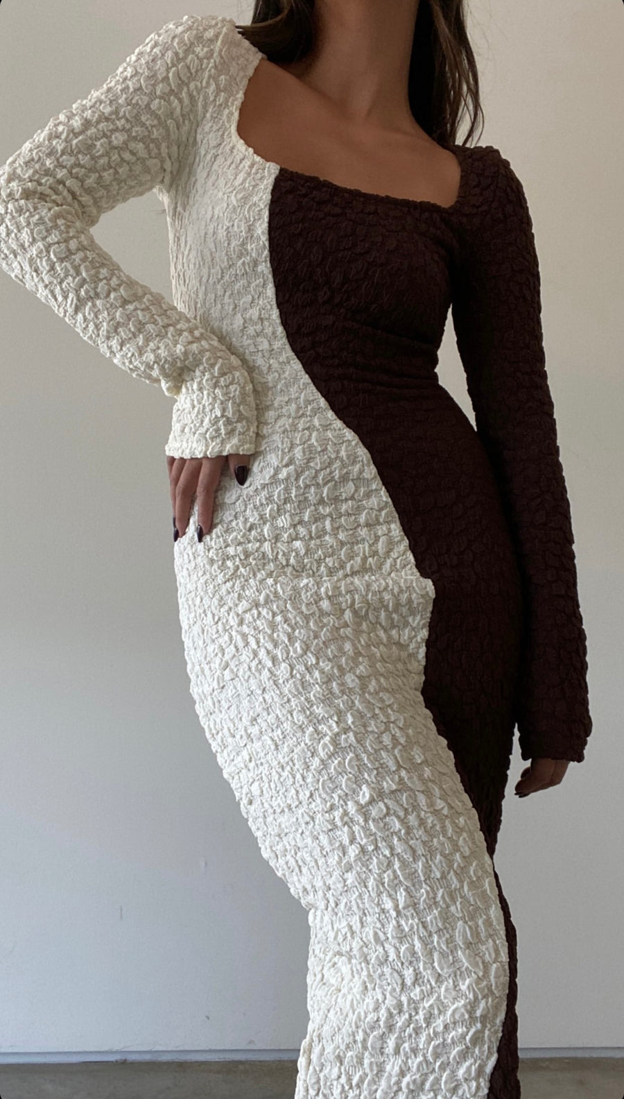 Mixed Feelings Knit Maxi Dress