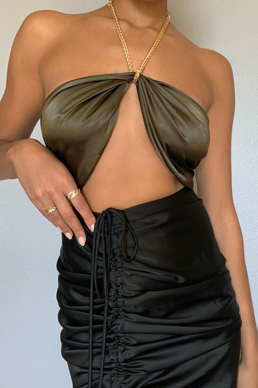 Panama Chain Halter Top