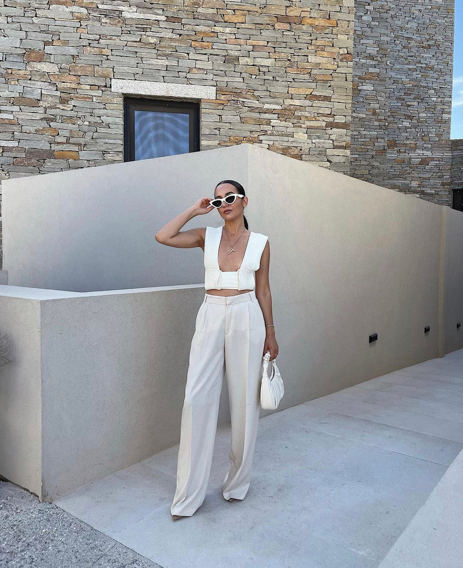 Mykonos Knitted Crop Top