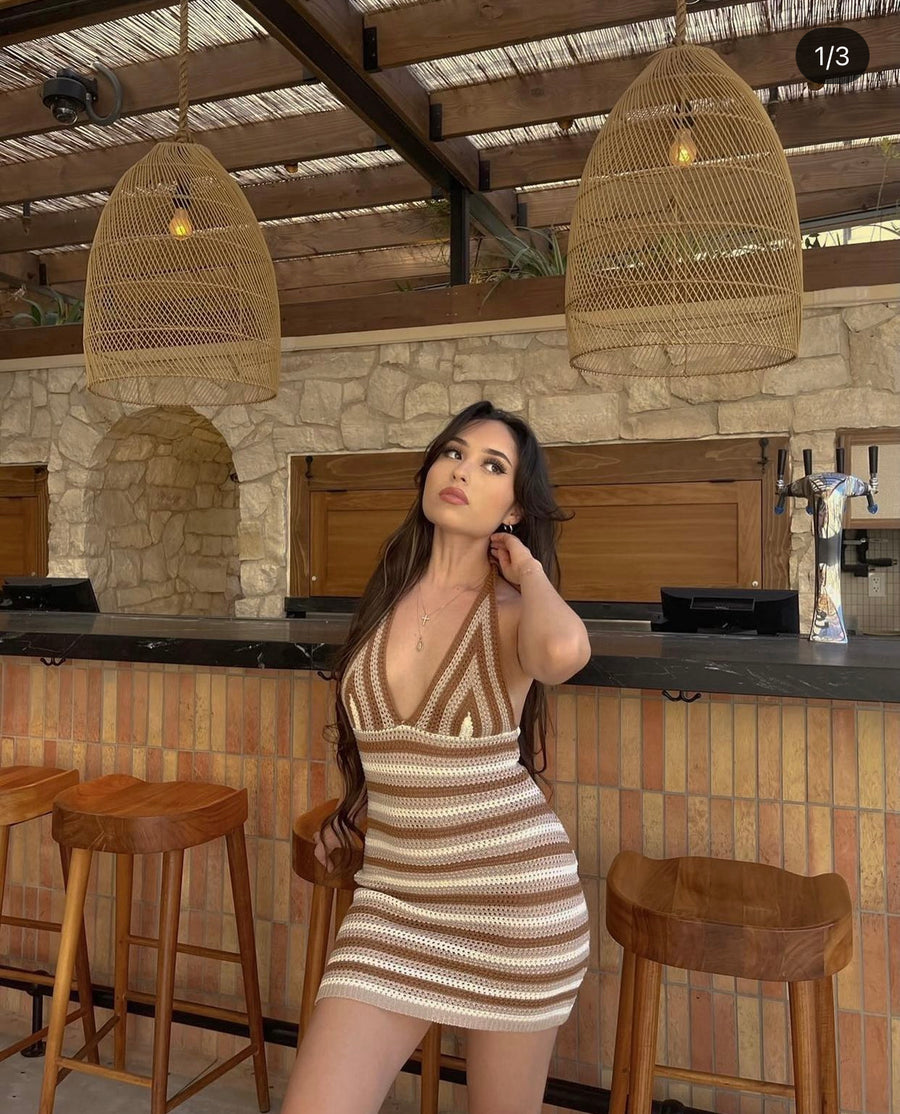 Playa Knit Crochet Dress