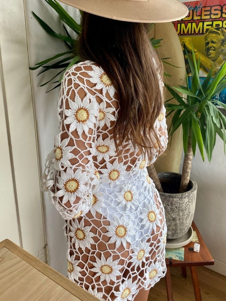 Flower Child Crochet Dress