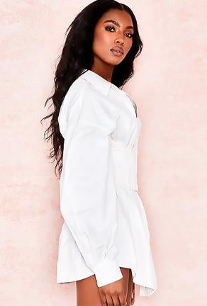 Palomar Bustier Shirt Dress