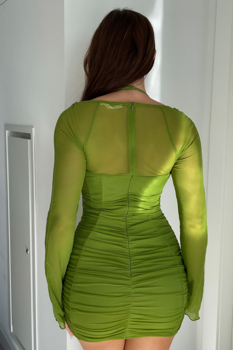 Enchanted Mesh Mini Dress