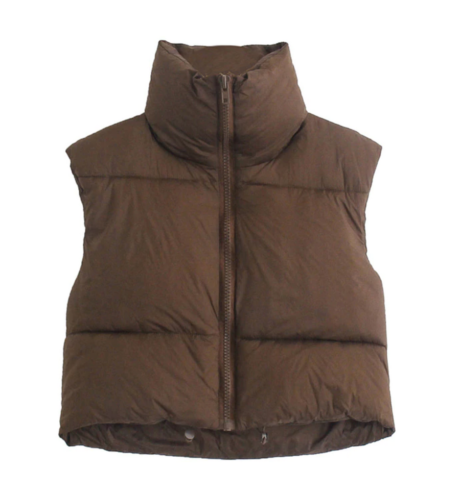 Chloe Crop Puffer Vest