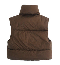 Cropped down vest cheap