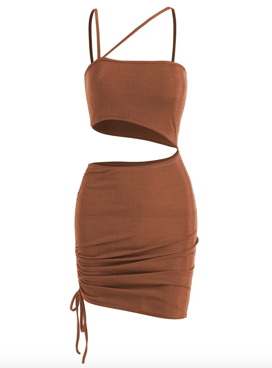 Bare It All Cutout Cinched Bodycon Dress