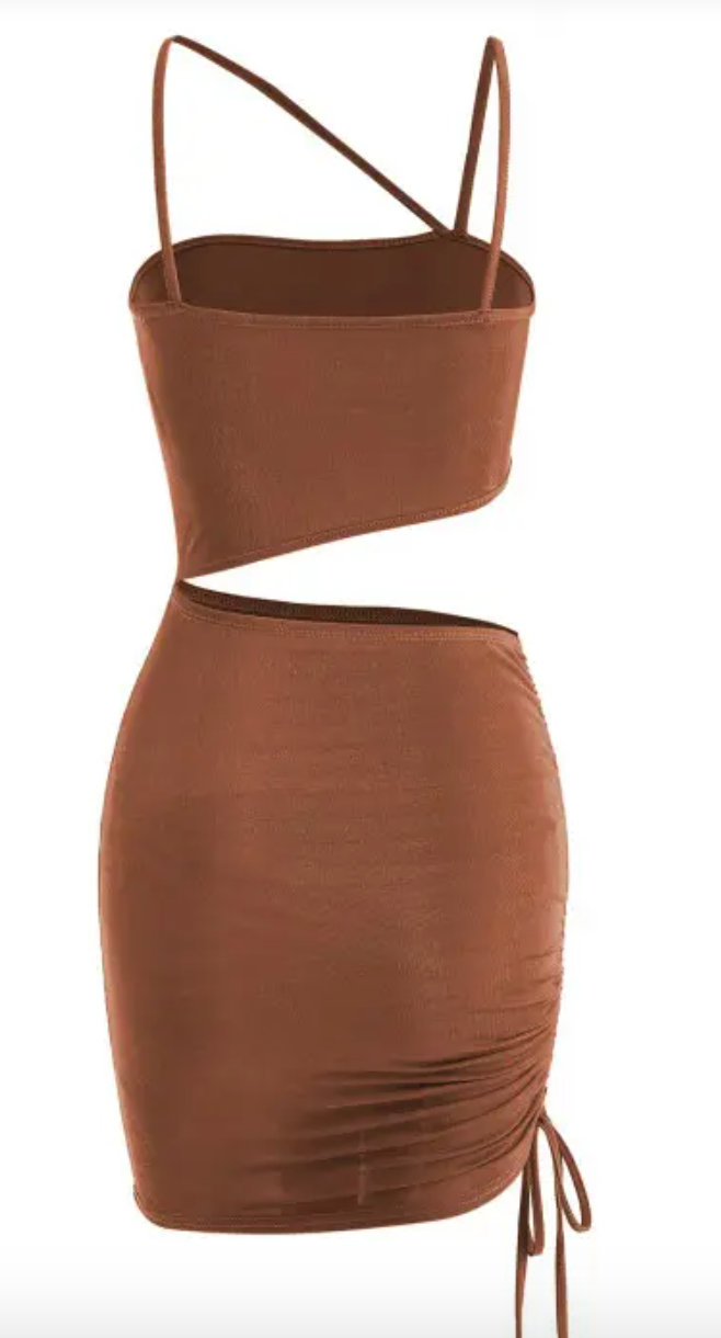 Bare It All Cutout Cinched Bodycon Dress