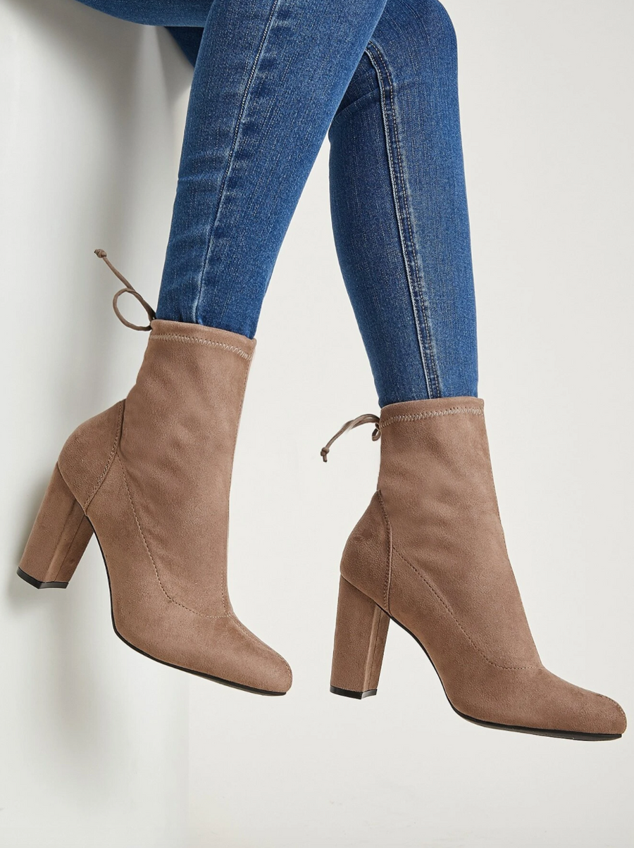 Stassie Faux Suede Ankle Boots