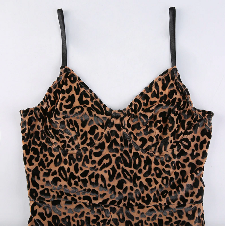 Feeling Frisky Leopard Print Jumpsuit