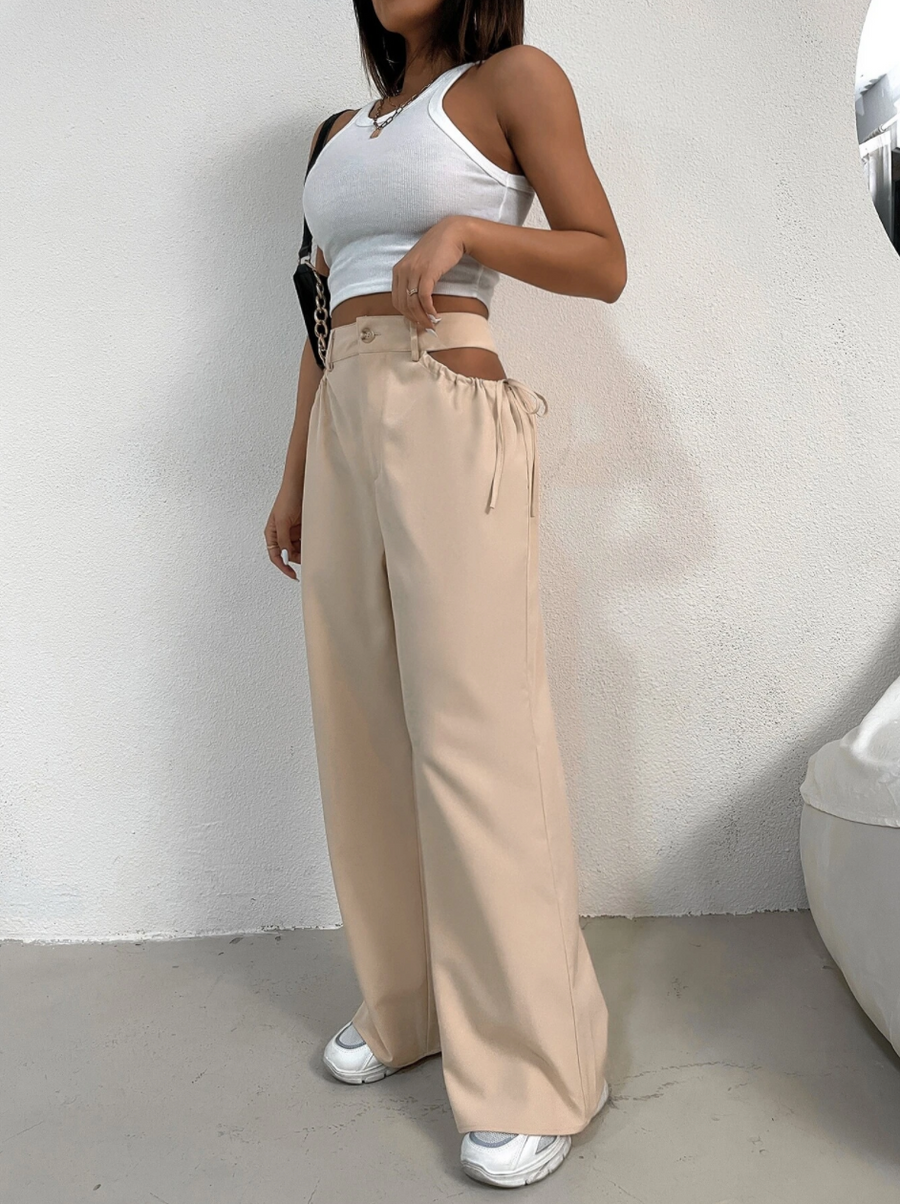 High Tides Cut Out Wide Leg Pants