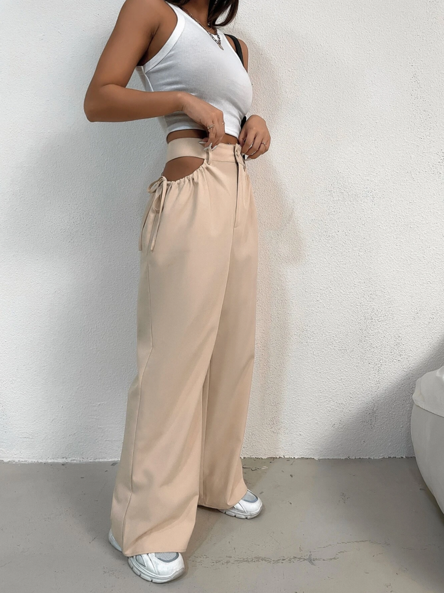 High Tides Cut Out Wide Leg Pants