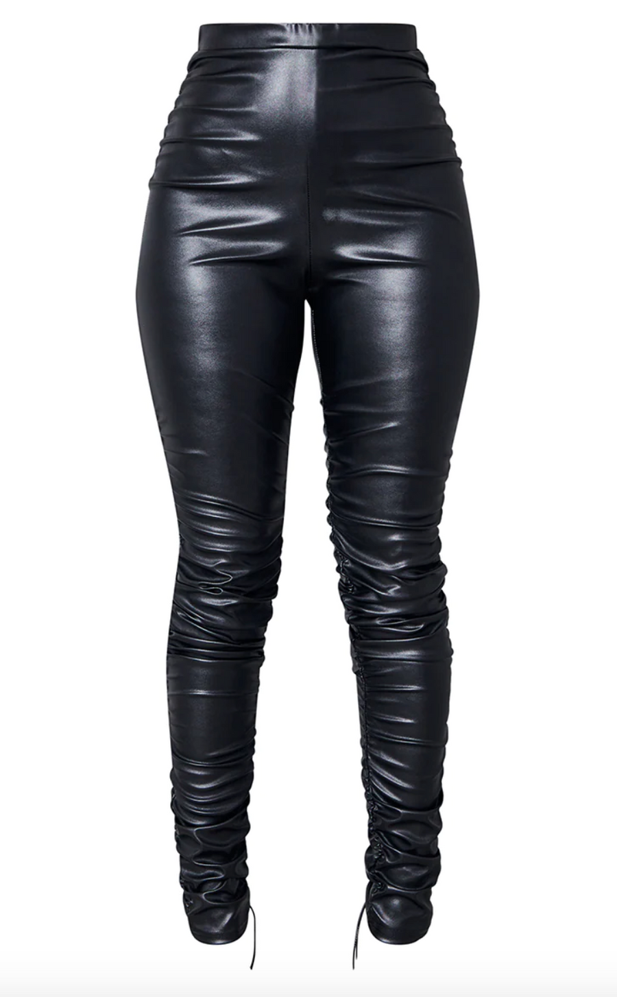 Naomi Faux Leather Pant MILK HONEY LA