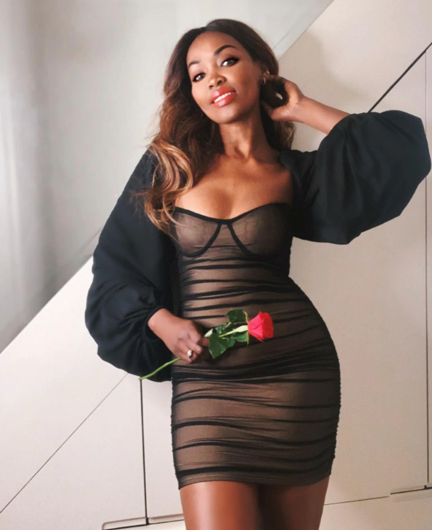 Lele Puff Sleeve Ruched Mini Dress