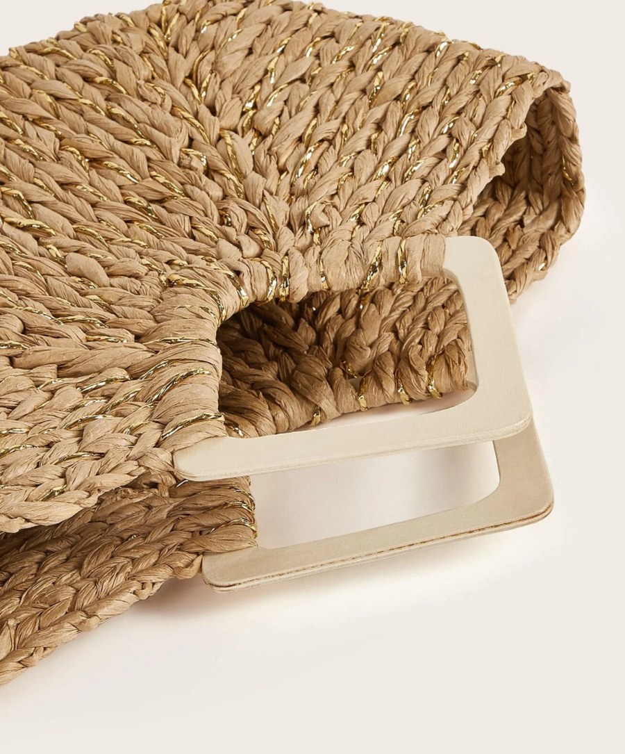 Azulik Straw Tote Bag