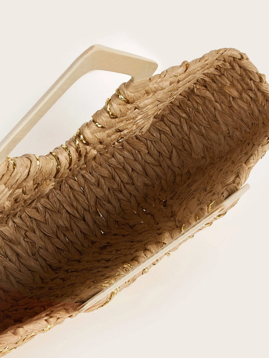 Azulik Straw Tote Bag