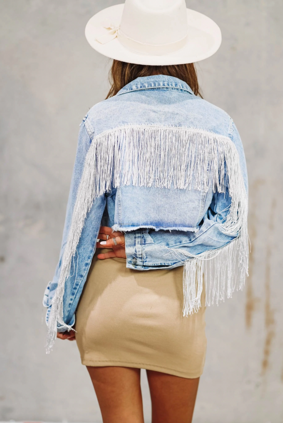 Lola Crop Fringe Jacket