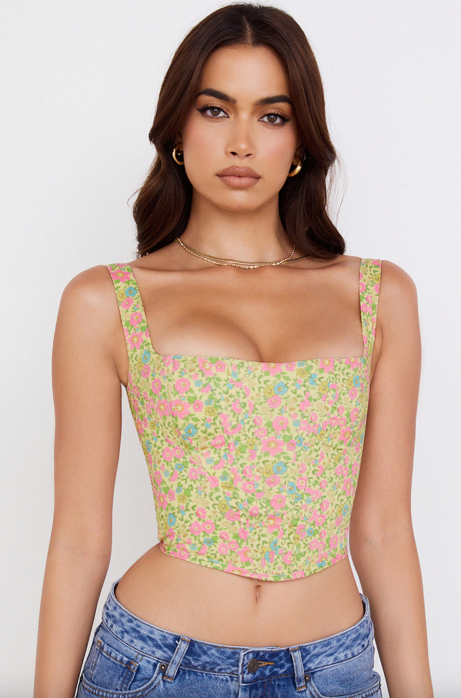 Cora Vintage Floral Corset