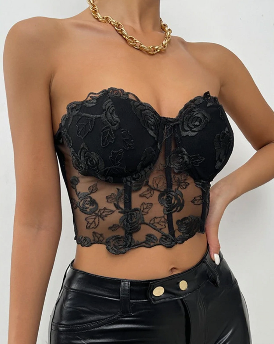 Cora Lace Bustier Top