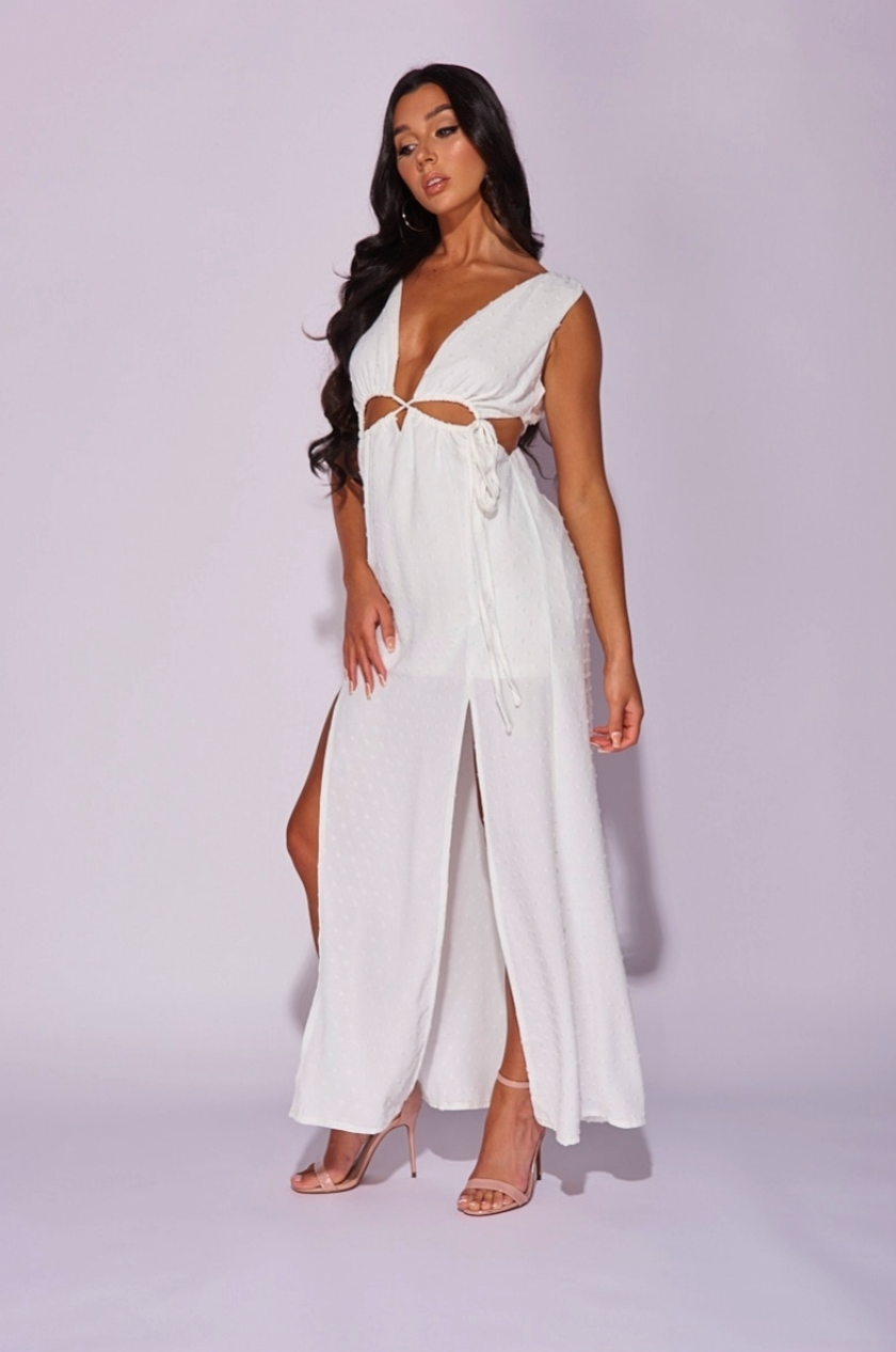 Tahitian Romance Cutout Maxi Dress
