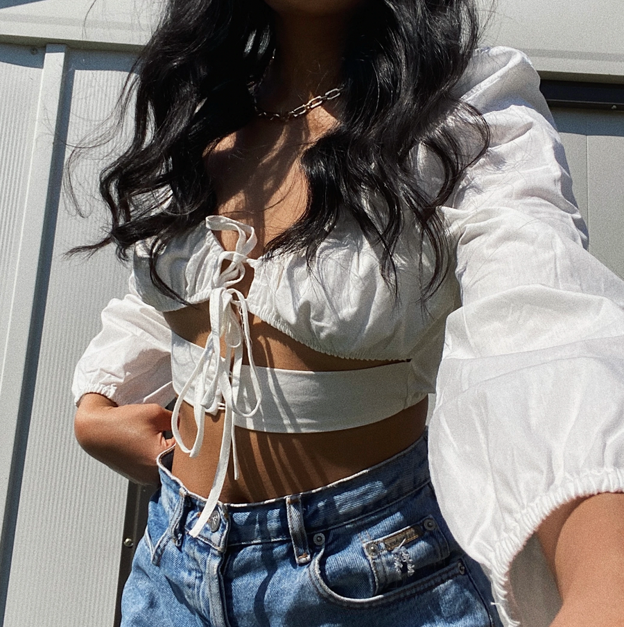 Amaretto Puff Sleeve Top
