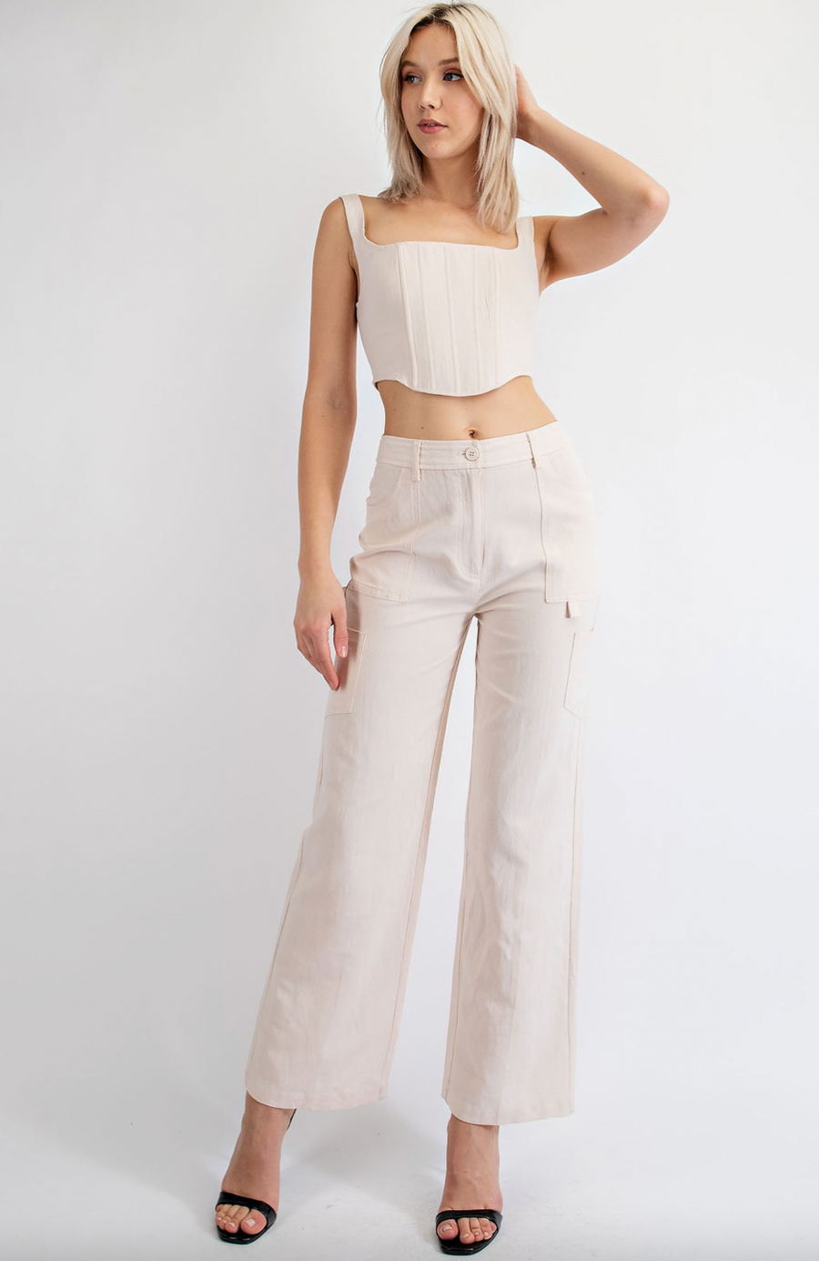 Bay Breeze Linen Cargo Pant