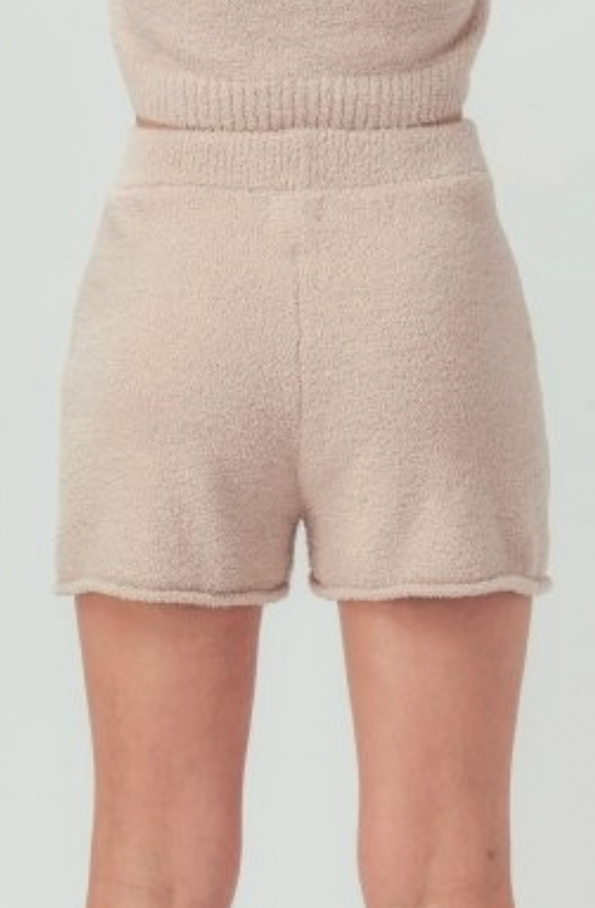 Teddy Drawstring Shorts