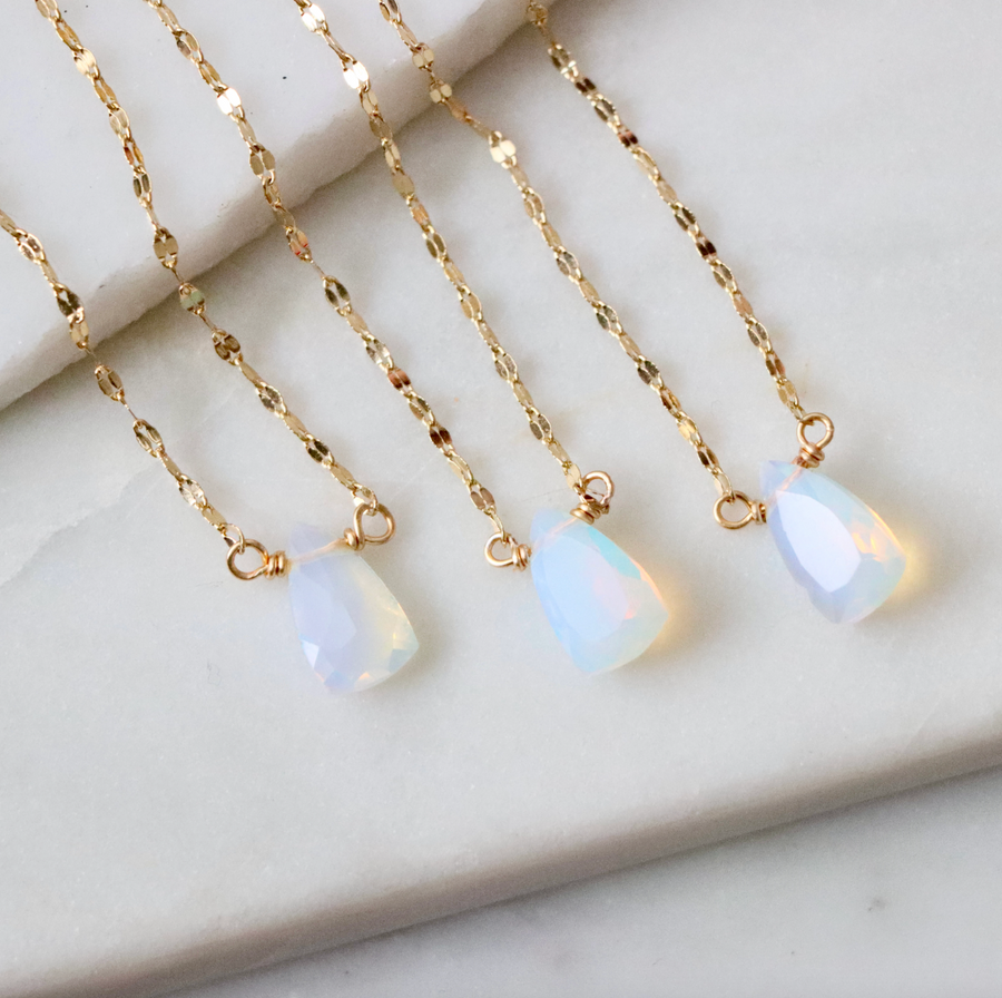 Corina Opalite Moonstone Necklace